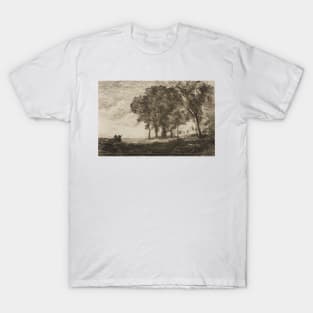 Landscape of Italy by Jean-Baptiste-Camille Corot T-Shirt